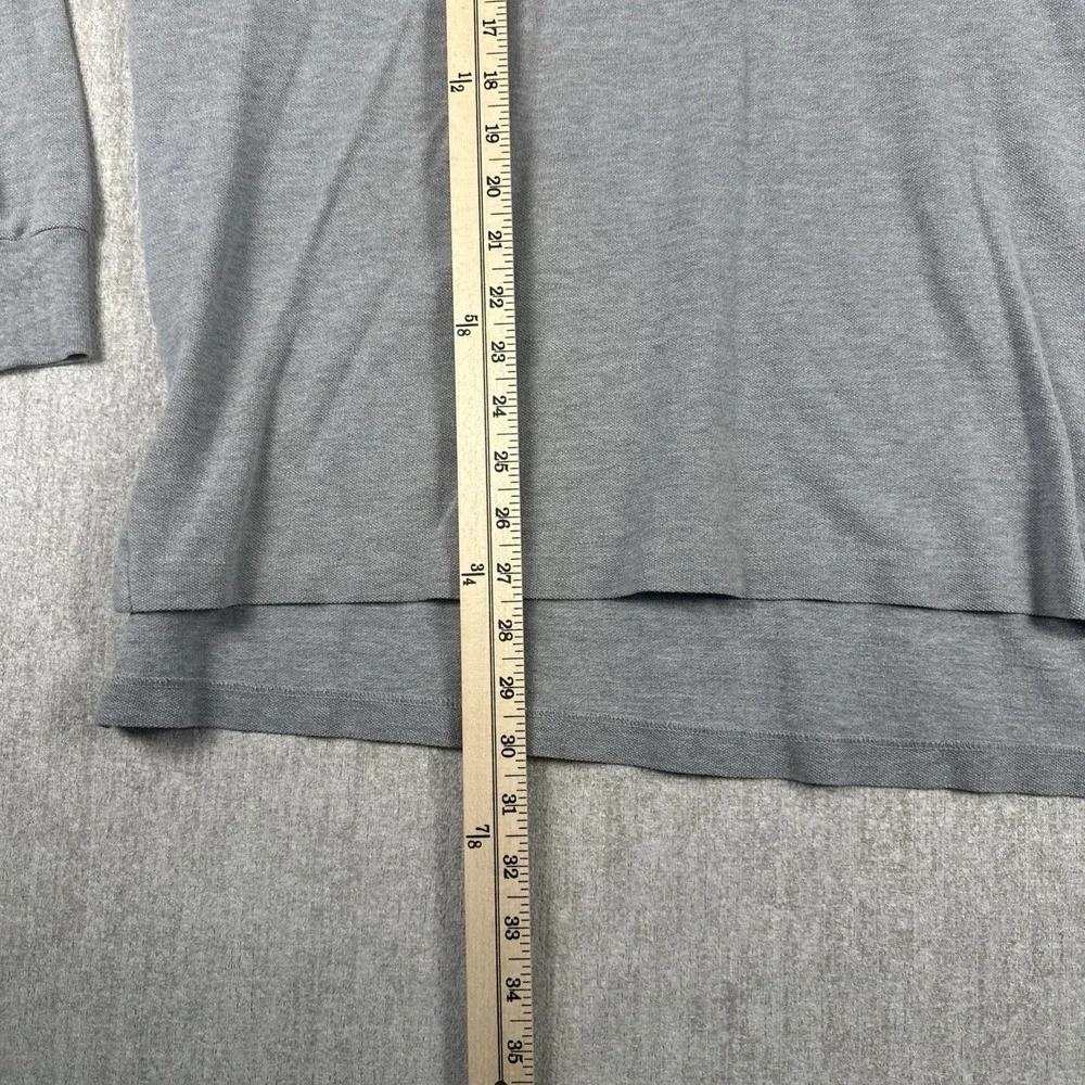 Polo Ralph Lauren Shirt Men XL Grey‎ Long Sleeve Golf Preppy Blue Pony Casual